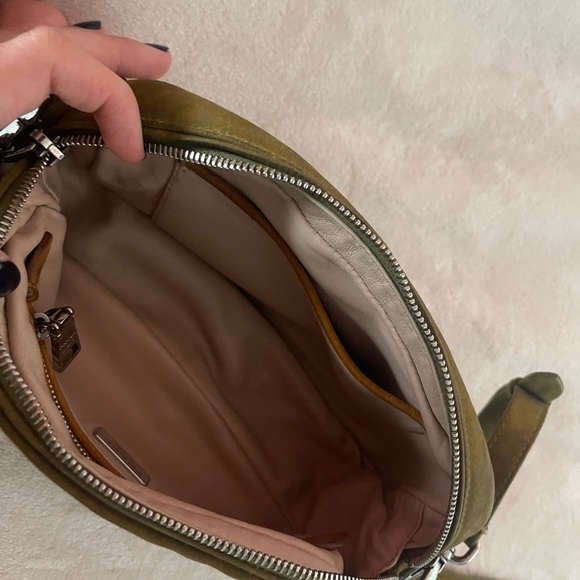 Vintage Prada Green and Orange Leather Cross Body Bag - Picture 11 of 12